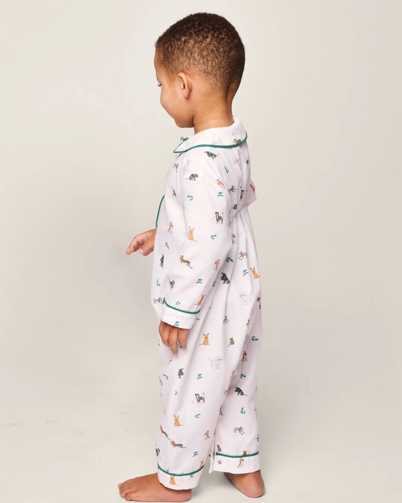 Baby's Twill Cambridge Romper in Jingle Paws